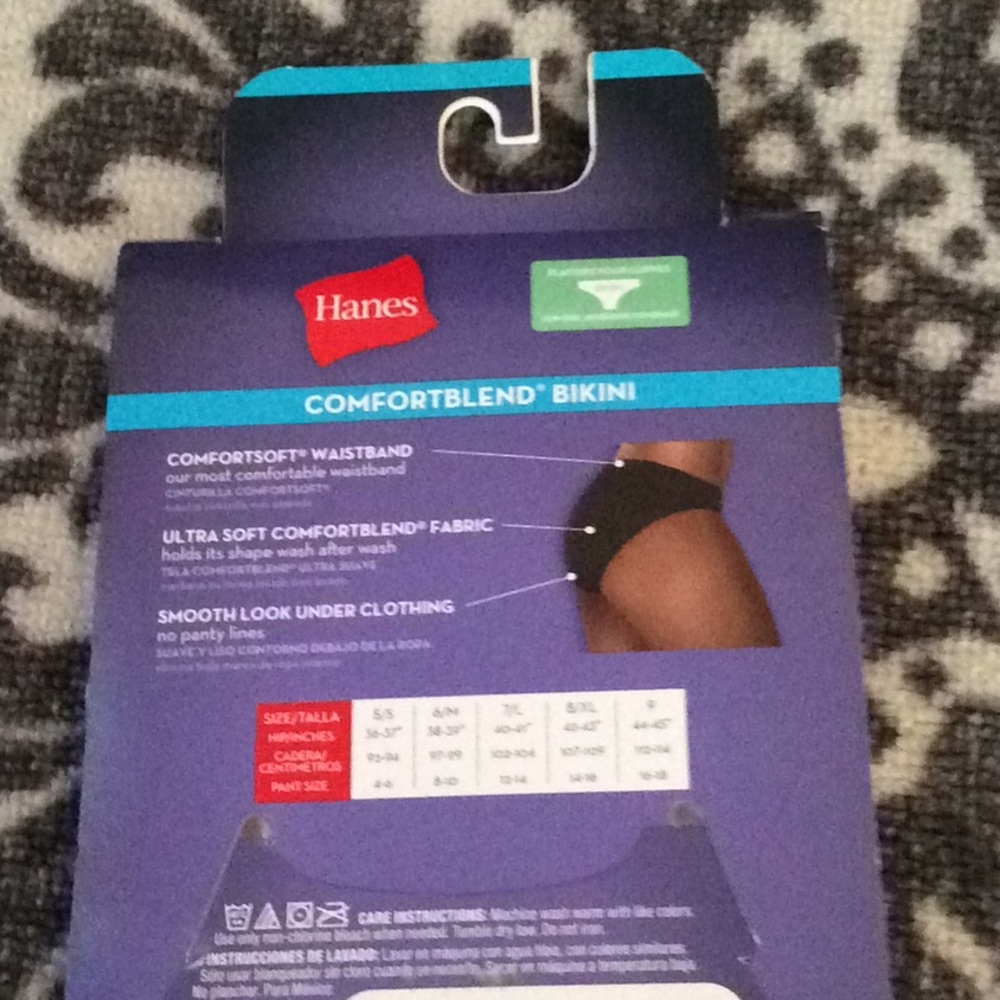 Hanes ComfortBlend 3pc Bikinis Size 5 - Picture 3 of 3